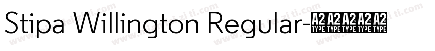 Stipa Willington Regular字体转换